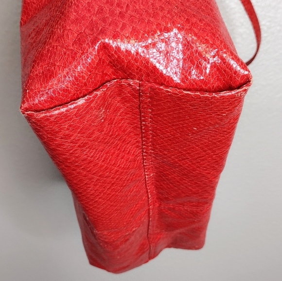 Saks Fifth Avenue Boho Snakeskin Tote Bag - Picture 8 of 16